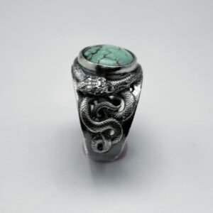 Haku · Anillo plata 950 con piedra natural