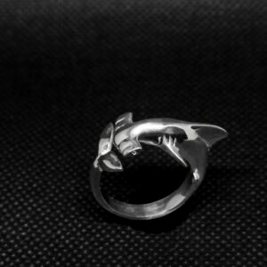 anillo tiburon martillo plata 950