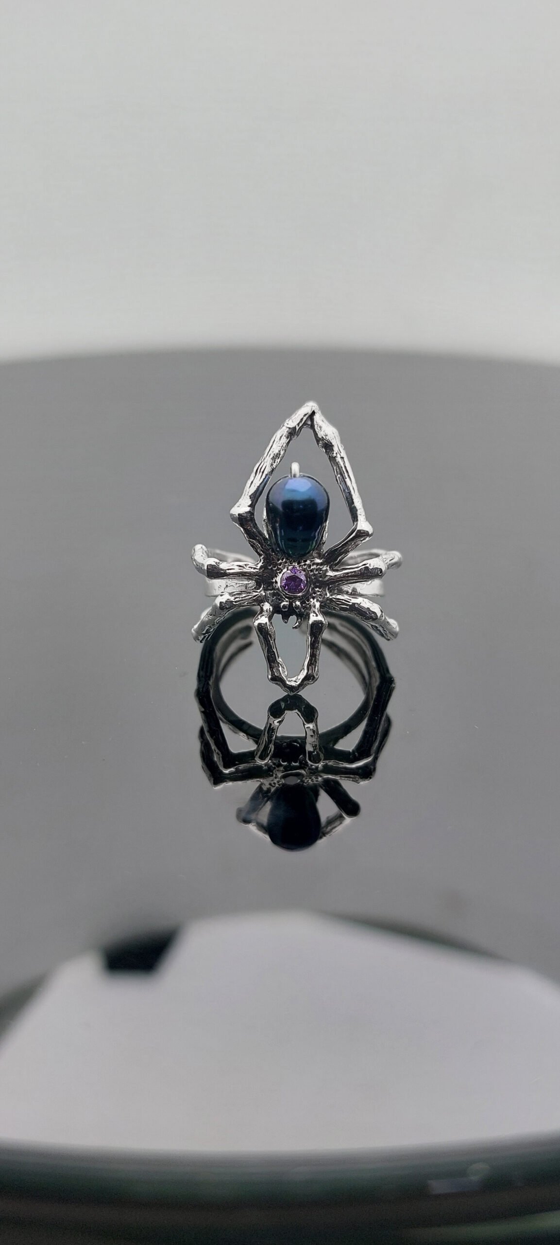 Araña · Anillo plata 950 - Image 3