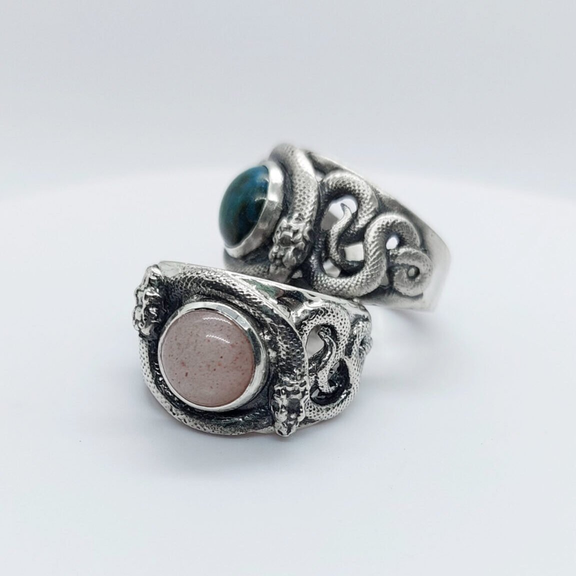 Haku · Anillo plata 950 con piedra natural - Image 9