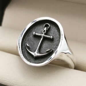 anillo ancla plata zahori