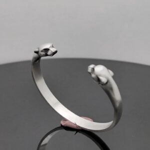 brazalete felino plata zahori