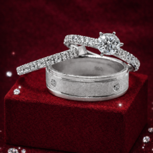 trio de matrimonio en plata