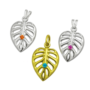 Dije de hoja plata artesanal zahori