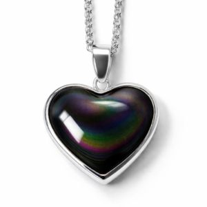 Obsidiana Arcoiris Plata