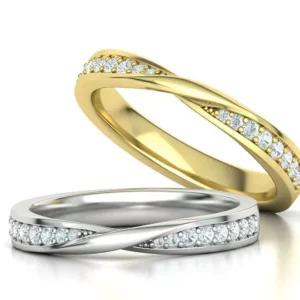 Sparkle Mobius · Oro 14k con diamantes de lab